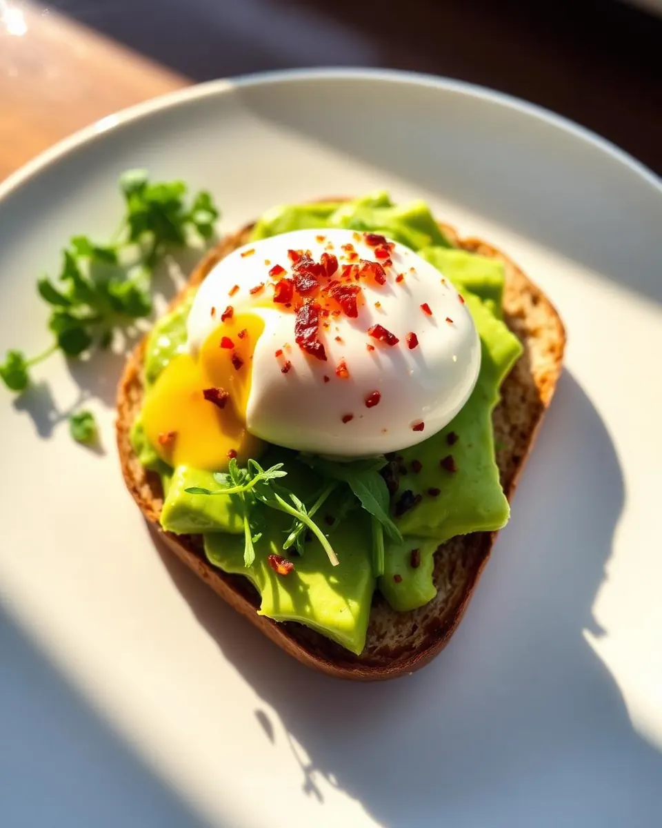 Avocado toast œuf poché