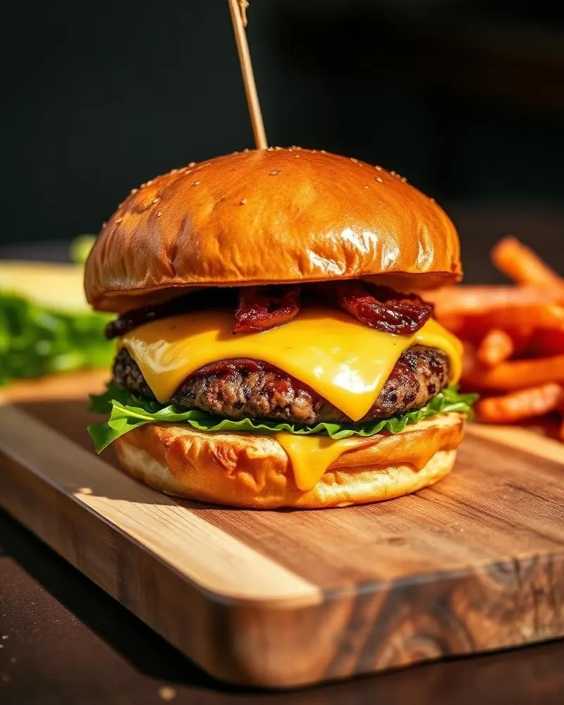 Smash burger cheddar