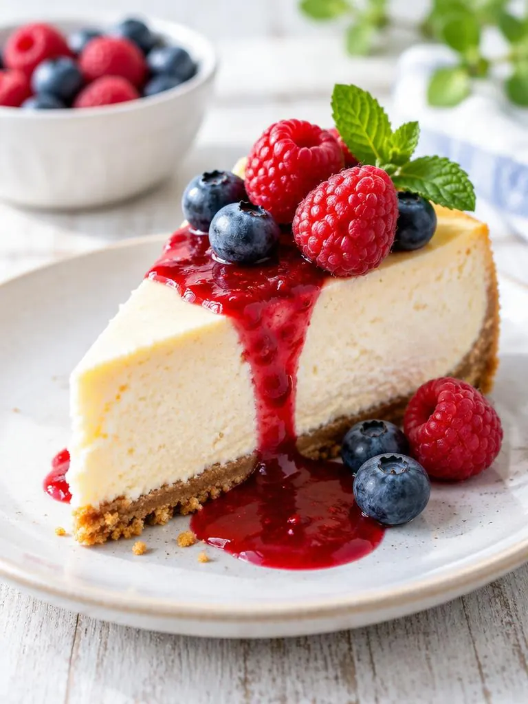 Cheesecake aux fruits rouges