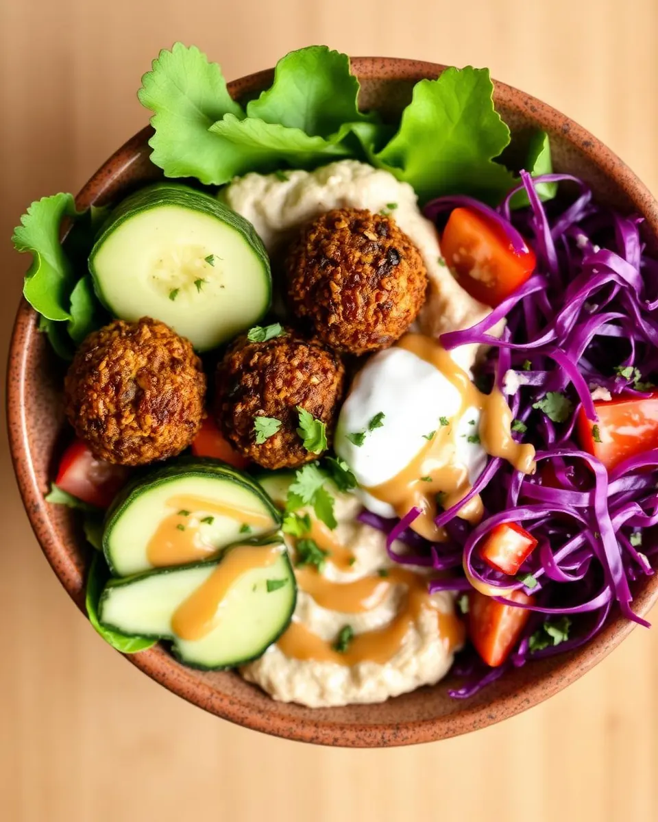 Bowl falafel houmous