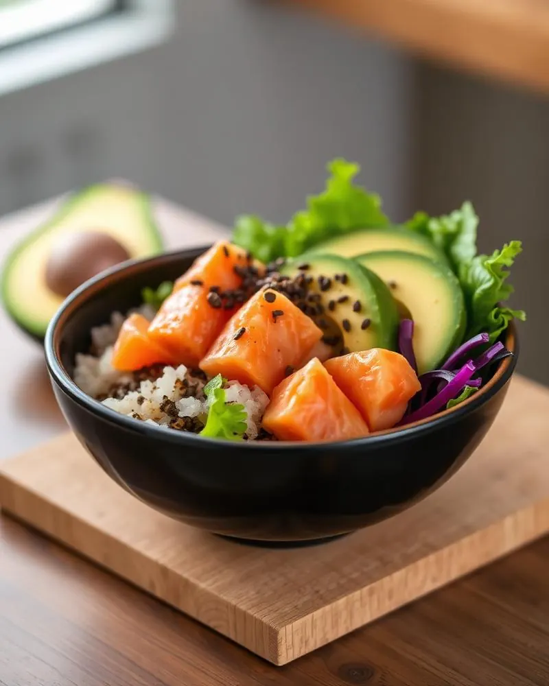 Poke bowl saumon