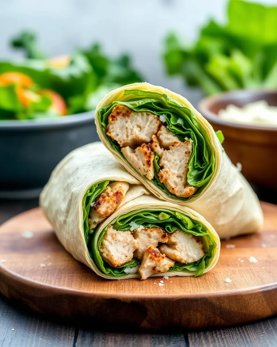 Wrap poulet César